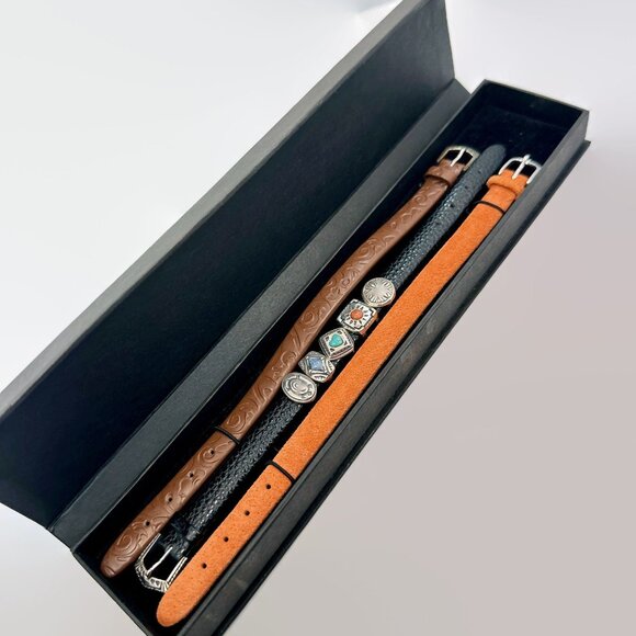 Leather Bracelet, Slide Bracelet, Interchangeable, South Western, Prerogatives - Picture 5 of 5